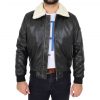 Men's Leather Bomber Pilot Jacket