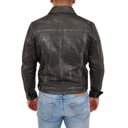 Men's Black Two Tone Lee Rider Jacket