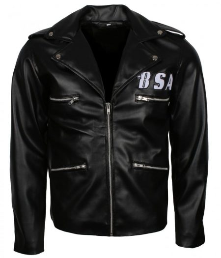 George Michael BSA Faith Rockers Revenge Black Faux Leather Jacket