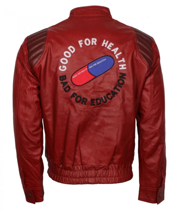 Men Inspired Red Kaneda Akira Capsule Faux Leather Jacket Costume