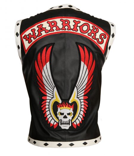 Men The Warriors Movie Black Eagle Biker Faux Leather Vest