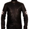Angel and Airwaves Tom Delonge Embroidered Black Faux Leather Jacket