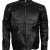 BSA George Micheal Revenge Rockers Embroidered Black Biker Leather Faux Jacket Cosplay costume
