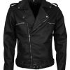Mens Agent Of Shield Ghost Rider Black Biker Faux Leather Jacket