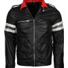 Mens Vin Diesel Maroon Biker Leather Jacket