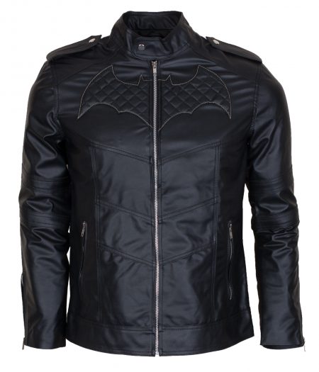 Batman Beyond Cosplay Black Biker Leather Jacket
