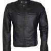 David Beckham Quilted Black Biker Jacket