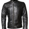 Bradley Cooper Black Biker Leather Jacket
