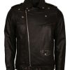 Classic Diamond Black Leather Jacket