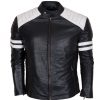 TNA AJ Styled Hooded Black Leather Jacket
