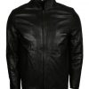 Men Black Designer Custom Leather Motorcyle Jacket