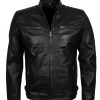 Mens Classic Brando Boda Biker Designer Quilted Biker Black Motorcycle Leather Jacket outfit