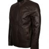 Mens Black Designer Custom Leather Jacket