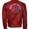 Men David Beckham Custom Brown Waxed Leather Jacket