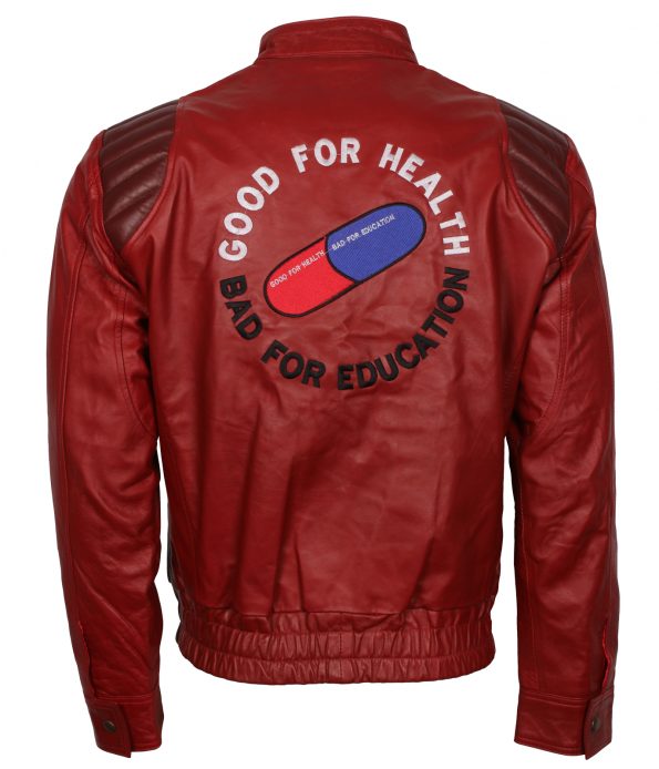 Mens Akira Kaneda Capsule Health Red Cause Leather Jacket Biker Jacket