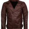 Mens Black Fitted Biker Real Black Leather Jacket outfit