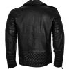 Men Bradley Cooper Sport Black Biker Leather Jacket costume