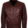 Mens Black Designer Custom Leather Jacket
