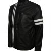 Dark Brown Brando Quilted Leather Motorcyle Jacket