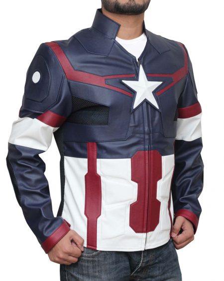Avengers Endgame Ultron Captain America Leather Jacket