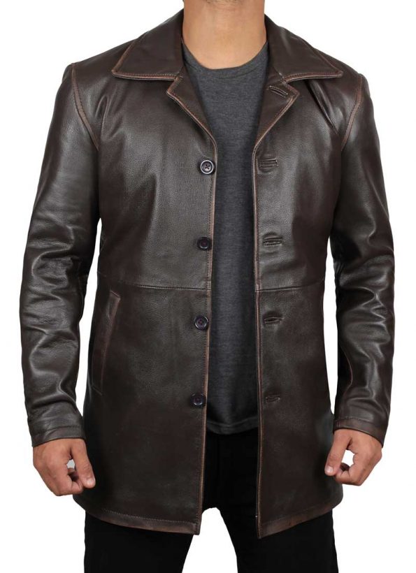 Dean Winchester Brown Leather Supernatural Jacket