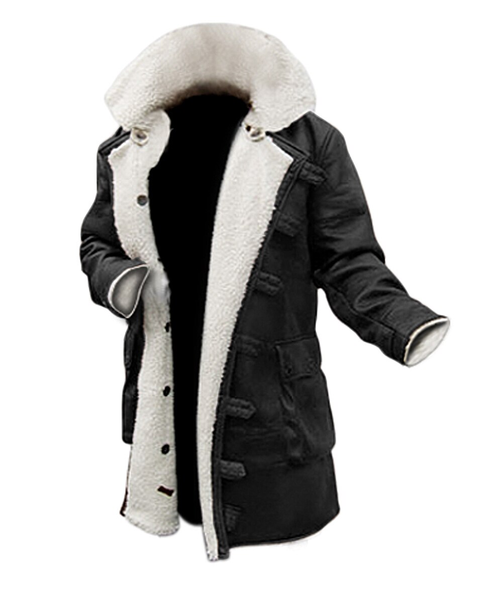 Winter Jacket | 1500141 Decrum Mens Black Leather Coats for Men Black Bristol XS