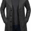 Giltner Brown 3 4 Length Leather Coat Mens
