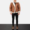 Airin G-1 Brown Leather Bomber Jacket