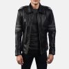 Dragonhide Black Leather Jacket