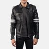 Armstrong Black Leather Biker Jacket