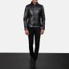 Dolf Black Leather Jacket